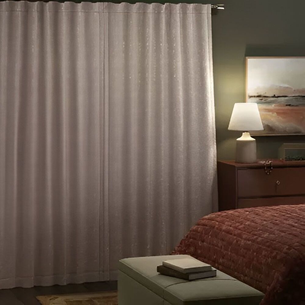 Threshold - 50"x84" Blackout Embossed Velvet Curtain Panel Bro Brown